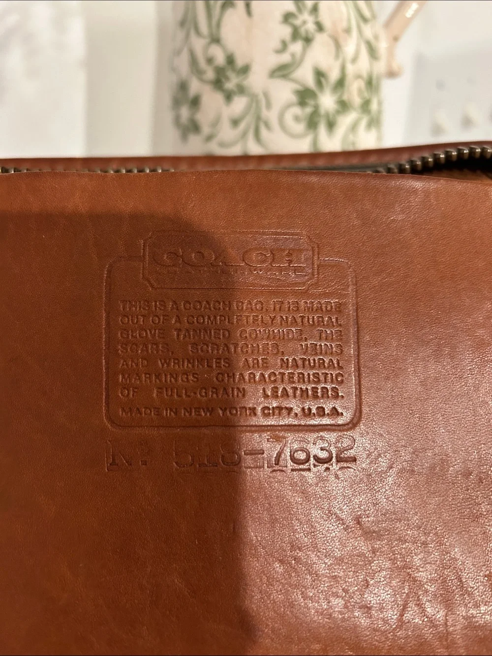 Coach Brown Leather Messenger Crossbody Bag